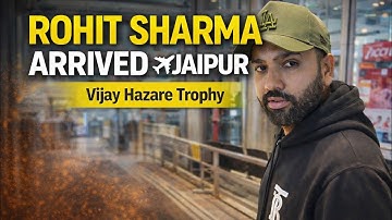 ROHIT SHARMA ARRIVED IN JAIPUR FOR VIJAY HAJARE TROPHY 2025 MATCH | ROHIT SHARMA IN JAIPUR AIRPORT 