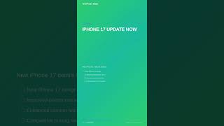 IPHONE 17 UPDATE NOW #Shorts