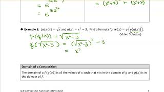4.4 Composite Functions Revisited: Example 2