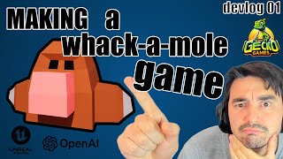 Making a 3D Whack-a-Mole mobile game using ChatGPT and Unreal Engine 5 screenshot 2