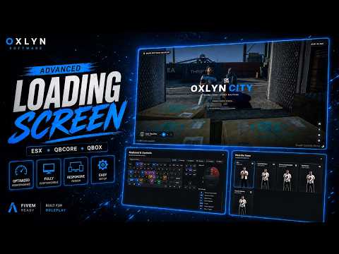 FiveM Loading Screen Script 🖥️ In-Game Editor, +15 Templates & Music Player (Standalone)