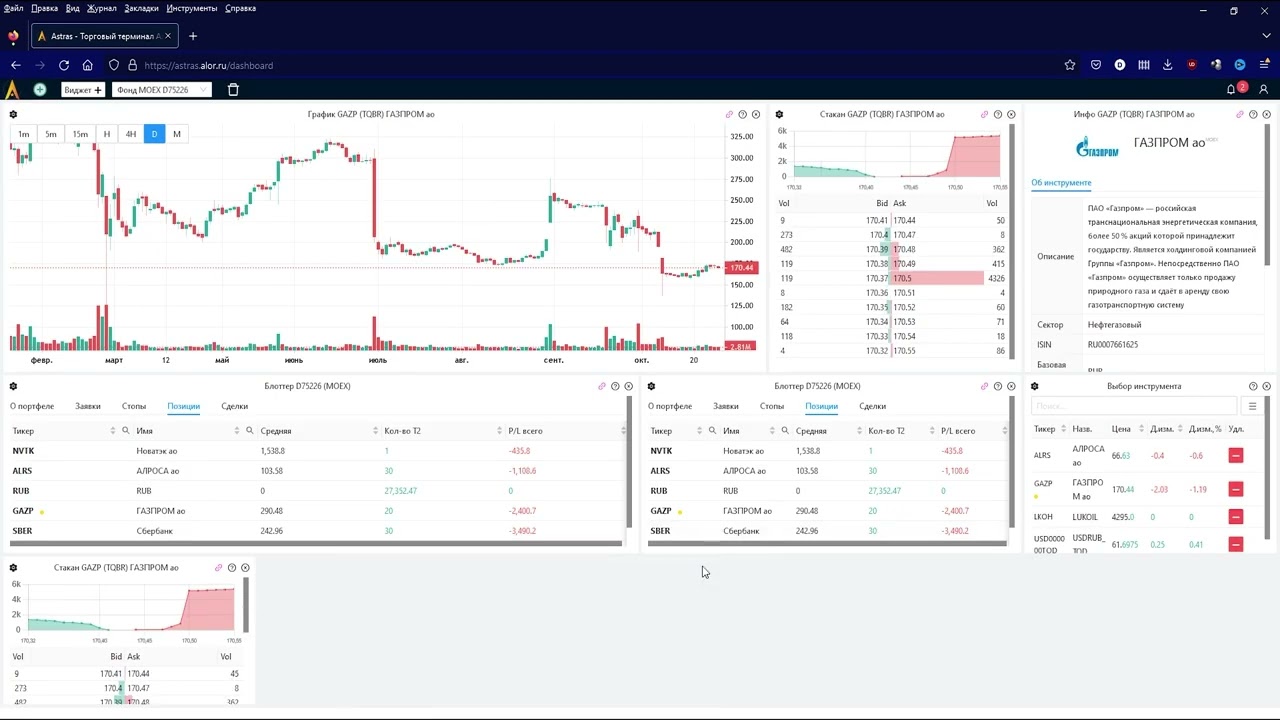 Торговый терминал ASTRAS