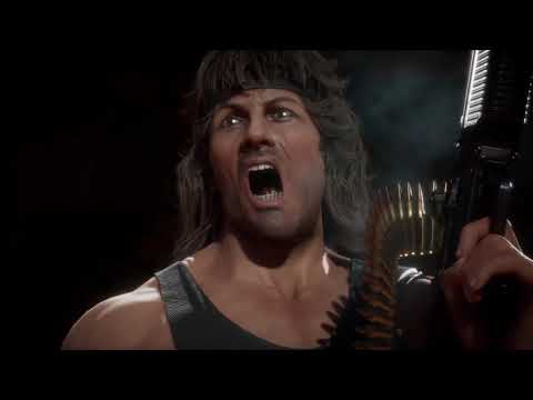 MK11 Rambo Gameplay Trailer Mortal Kombat 11 (2020) Sylvester Stallone HD