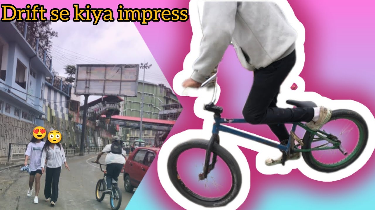 How to Drift a Bycycle 💥 Gear and non gear cycleVlog YouTube