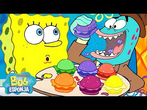 Bob Esponja | Momentos mágicos e coloridos na Fenda do Biquíni 🌈 | 30 min | Bob Esponja em Português