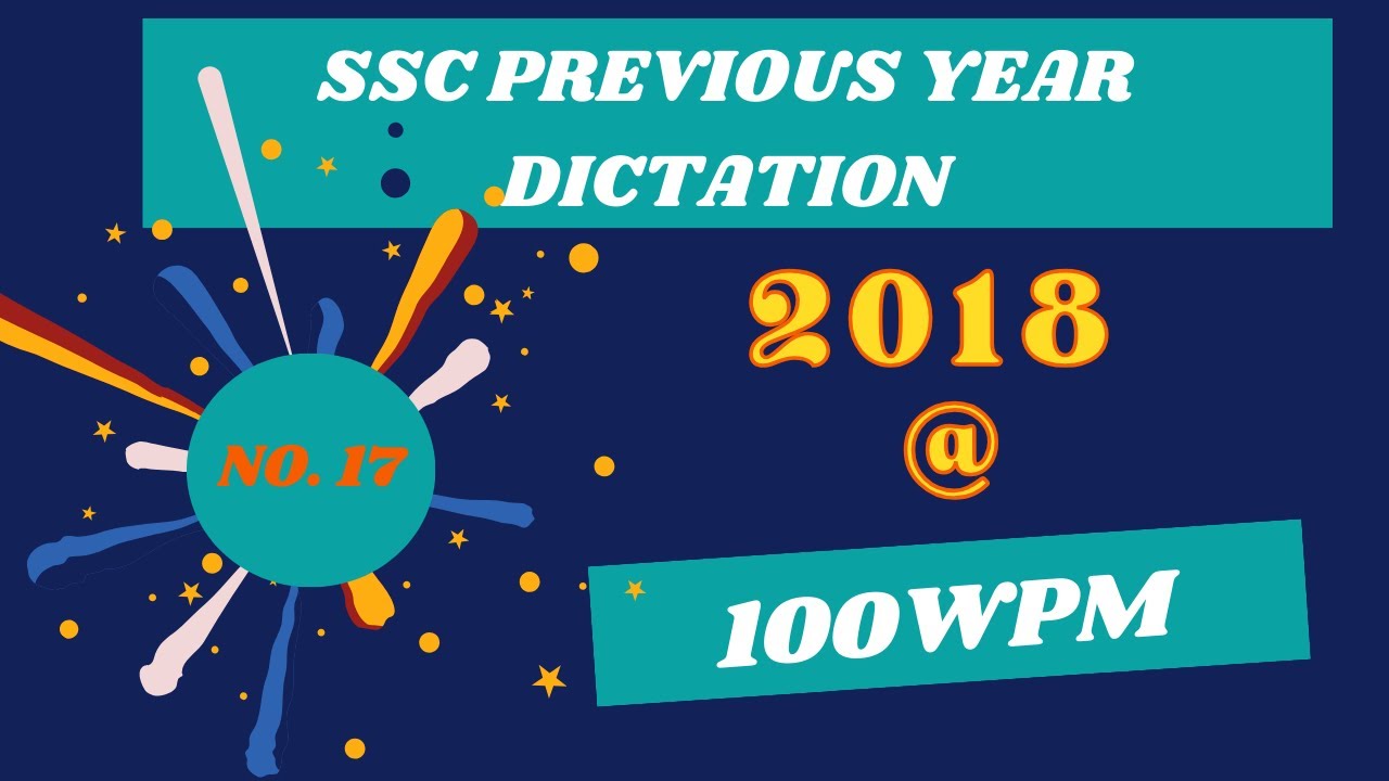SSC Shorthand Previous Year Dictation (17)| 2018 Skill Test Dictation 100 wpm | Likho Steno Academy|