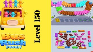 Bus  Rush Fever level 150 solution and walkthrough for gameplay 