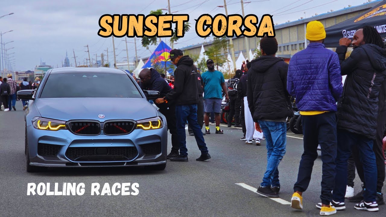 Sunset Corsa Rolling Races Light Up Nairobi’s ICD Road.