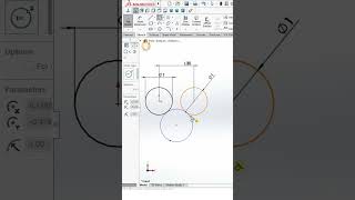 Circle & Perimeter Circle #shorts #shortsfeed #viralreels #cadmonkeys #solidworks #fry #2d #sketch