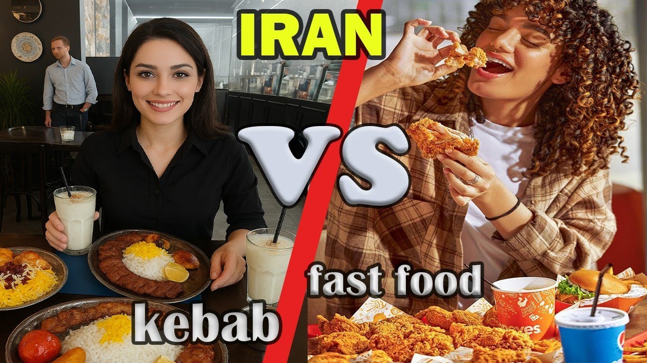 📽️🇮🇷Which is yummier? Isfahan Kebab or Fast food (Kentucky) ? Your opinion matters!