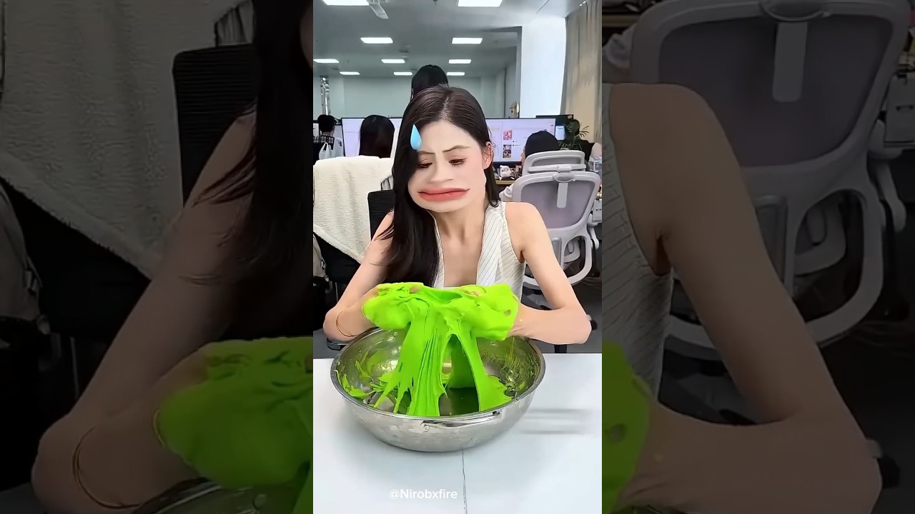 Accidental Slime Recipe! 😱 Green Clay Experiment Gone Right? #shorts #dios