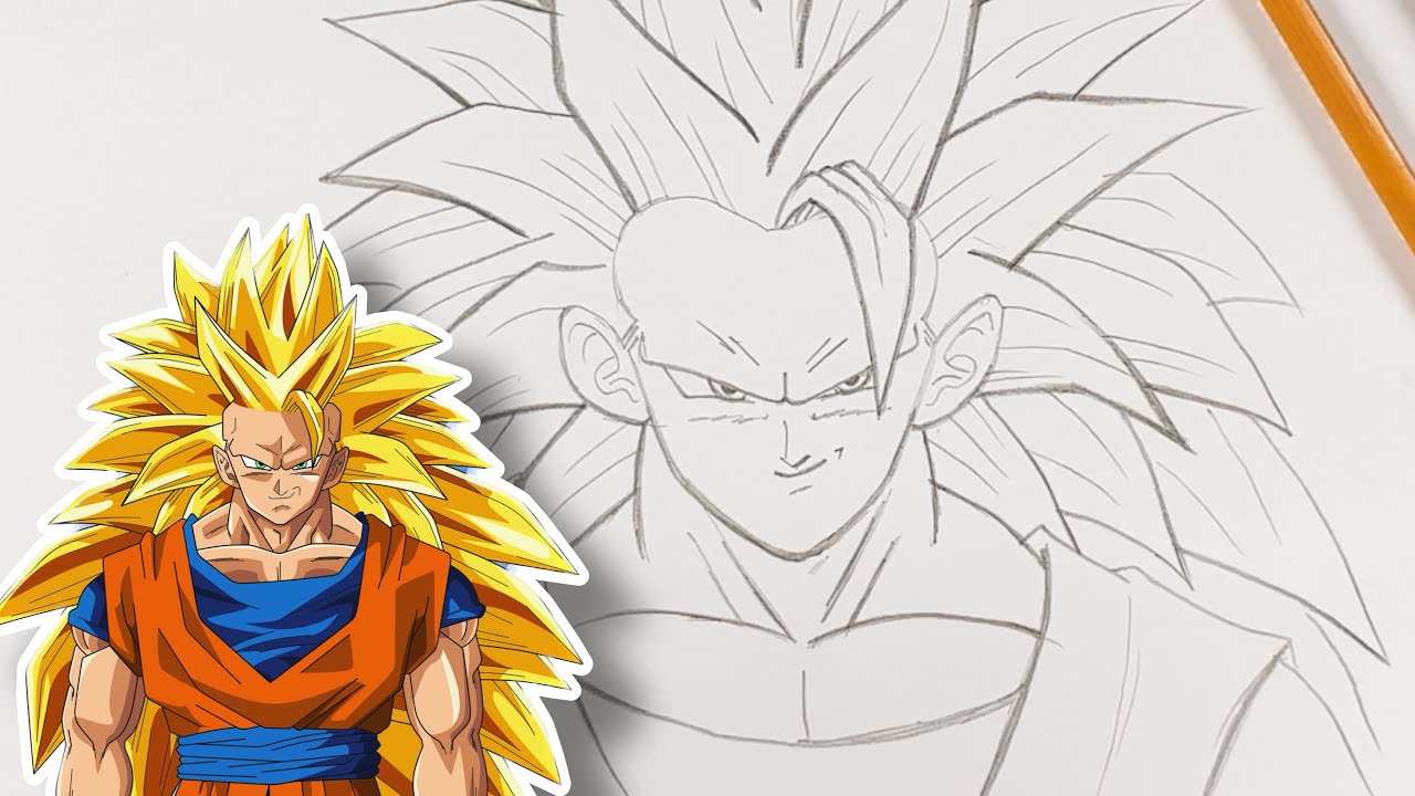 How To Draw Goku Super Saiyan 3 / Drawing Creation / 