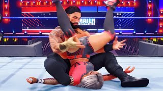 WWE 2k22: Liv Morgan custom attire vs Roman Reigns, intergender wrestling WWE 2k22: Liv Morgan custom attire vs Roman Reigns, intergender wrestling