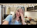 Living alone vlog come do my chores with me baking bread  new hair reveal