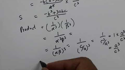 1st year Mathematics/Formation of new Quadratic Equations/Exercise 4.6/Question 7(v),(vi)