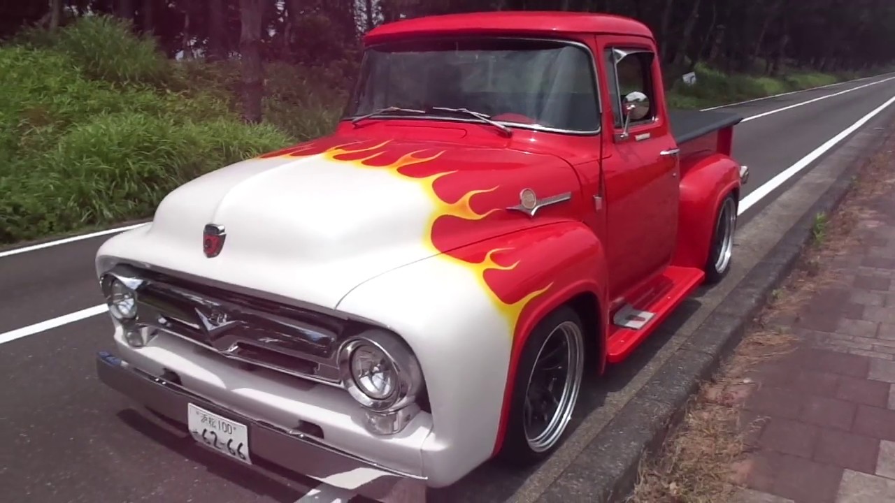 1956年 フォード F-100 ステップサイド - YouTube