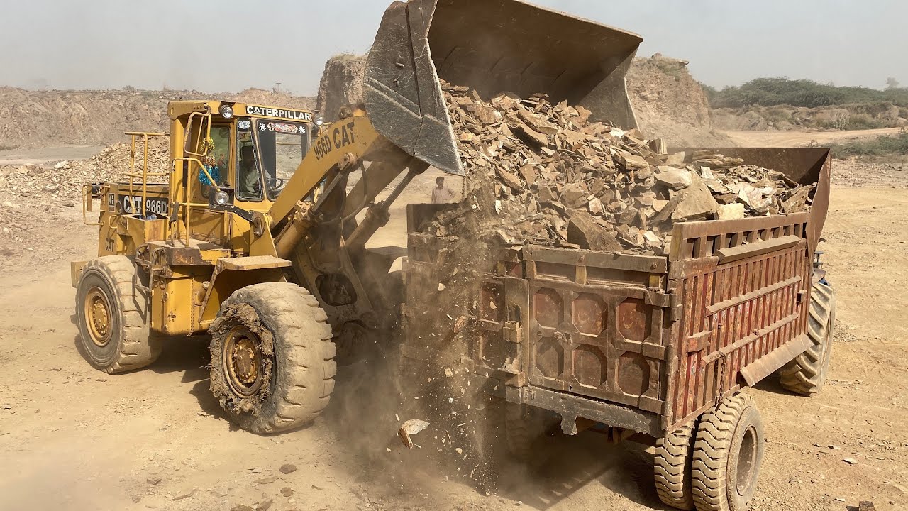2. Extreme Mountain Work! BigMachines Loading Rocks into Trolleys - YouTube