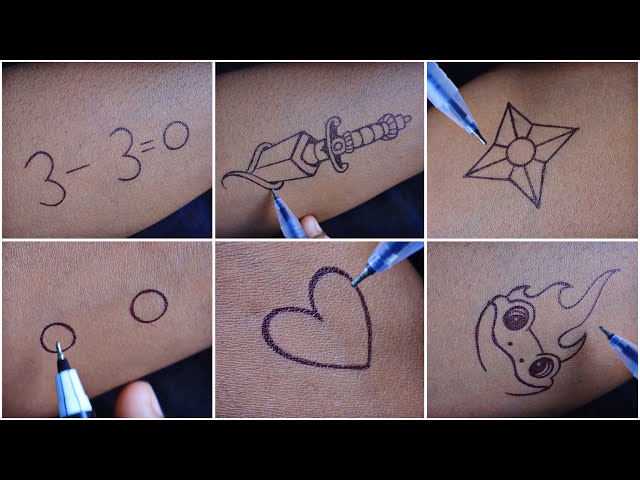 marker tattoo ideas easy for girls｜TikTok Search