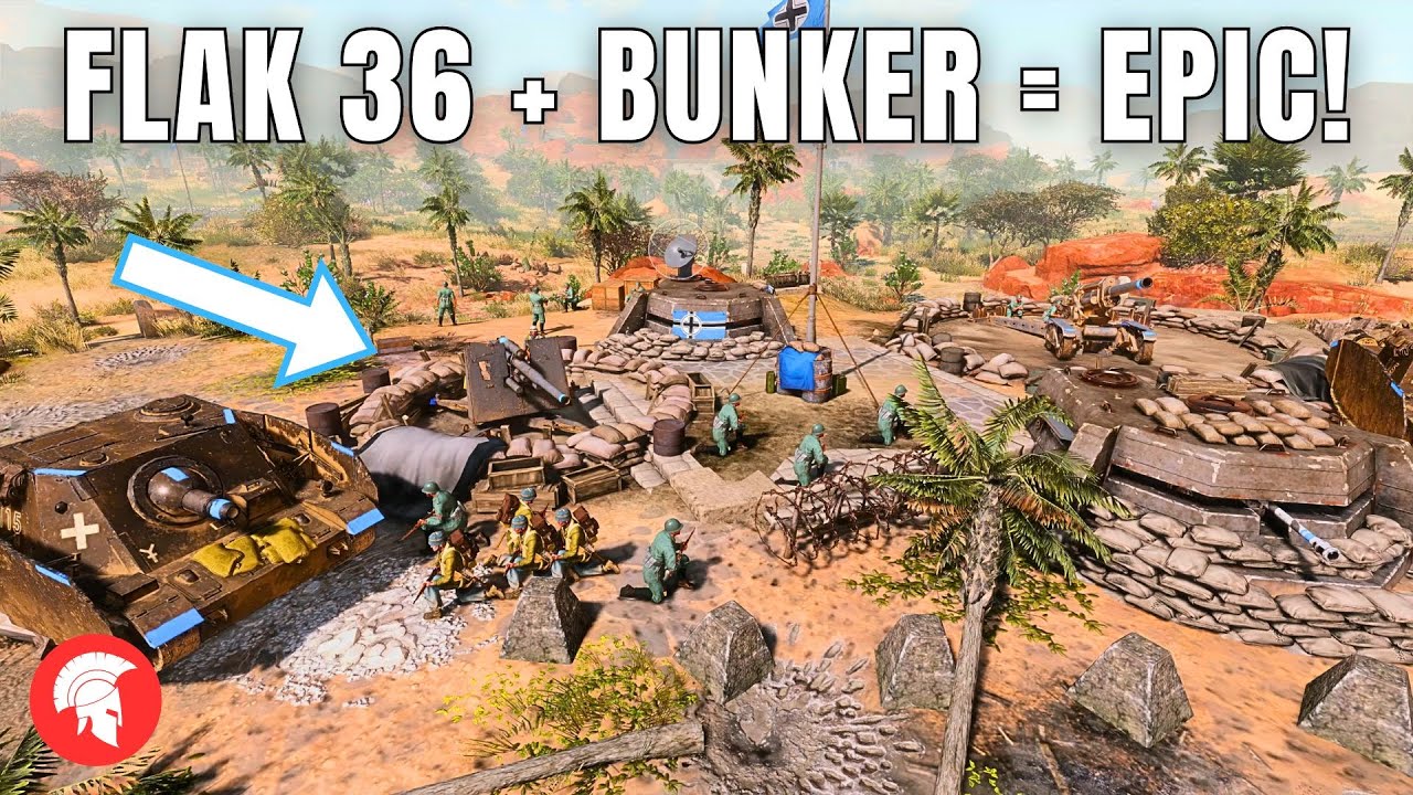 FLAK 36 & BUNKER = EPIC! Company of Heroes 3 - Wehrmacht Gameplay - 4vs4 Multiplayer - No Commentary