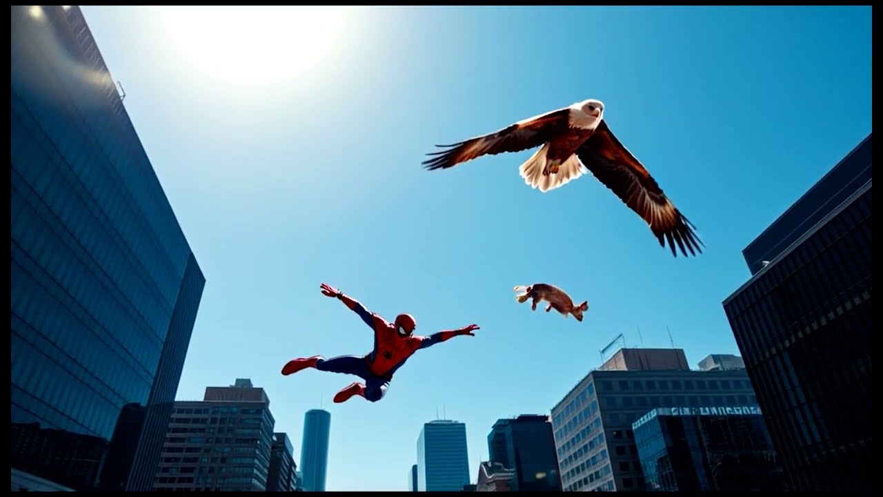 Spider Man rescues rabbit but unexpectedly...|7 COLOR RABBIT|