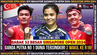 Hasil Lengkap Day 1 Singapore Open 2024 R32 : Jorji & Bakri ke 16 Besar #singaporeopen2024 #bwf