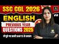 SSC CGL English Previous Year Questions | Practice Set #14 | SSC CGL English 2026 | Pratibha Ma’am