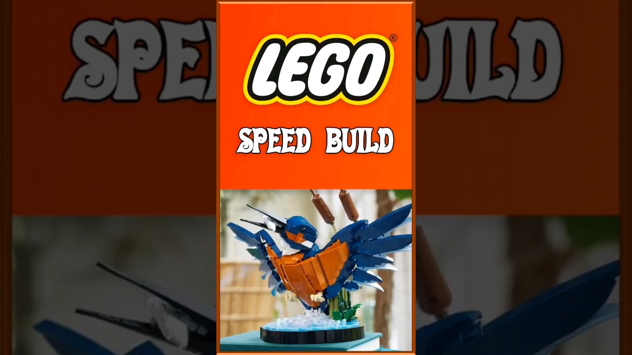 Lego Icons Kingfisher Speed Build #lego #legoicons #speedbuild #shorts