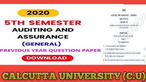 B.com Semester-5|| All Subject Information and Audit and Assurance Previous Year Question Paper 2020