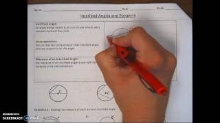 Notes   Inscribed Angles & Polygons 1