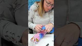 Diagonal Triple Split Fabric Cup Tutorial