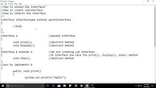 #10 Programming in Java for Beginners | Interfaces | Extending and Implementing Interfaces