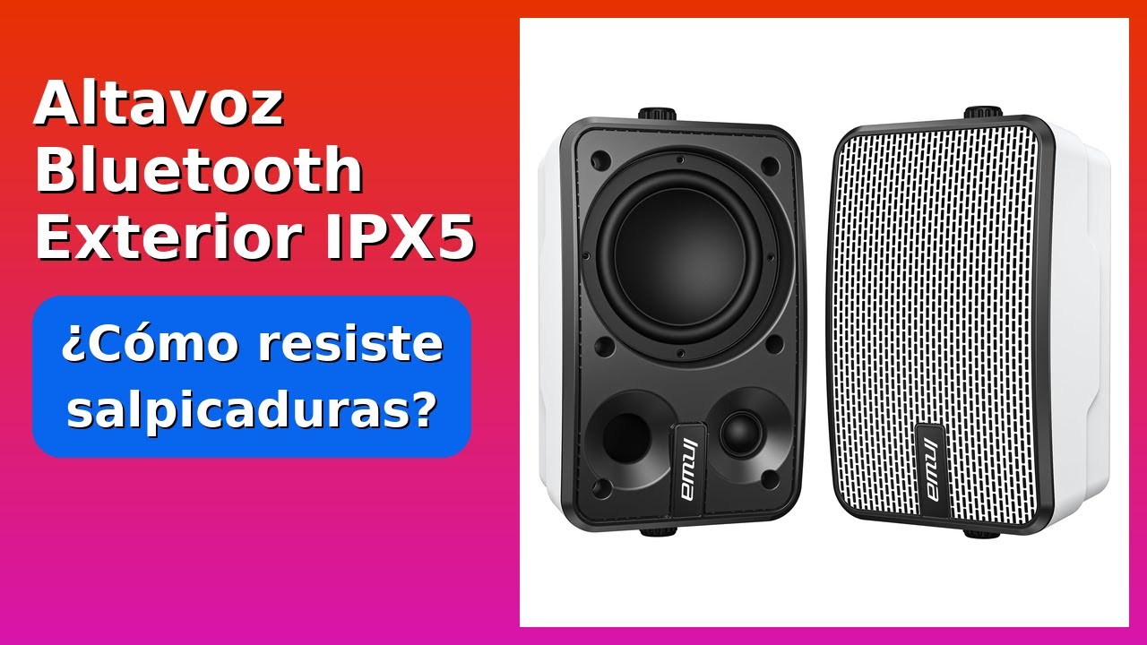 RESEÑA (2025) : Altavoz Bluetooth Exterior IPX5. DETALLES ESENZIALES