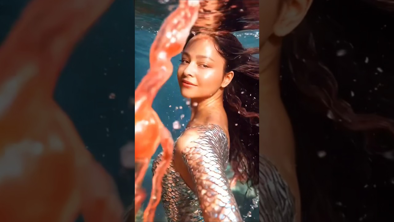 I turned myself into a mermaid with AI  🧜‍♀️    