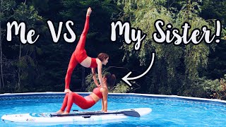 Paddle Board Yoga Challenge With My Sister