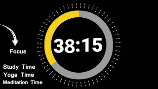 38 Minute 15 Second Timer Countdown 🔔 || Study Time || Deep Focus || Pomodoro Timer