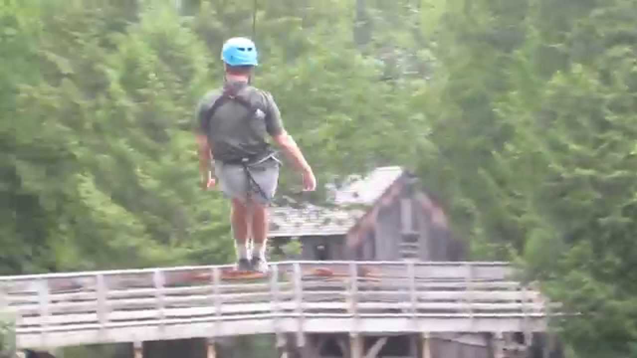 Jack Zip Line Mill Creek Discovery Park, Mackinaw City, MI YouTube