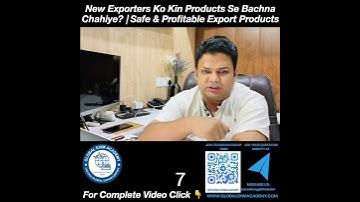 Safe Products to Export for beginners Start Export Import Business from India | Free Training