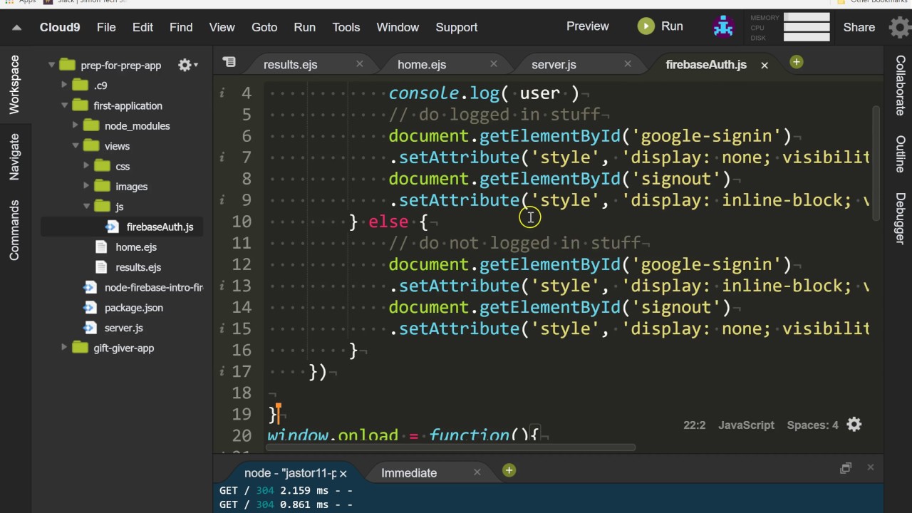 Firebase client side auth part iii youtube