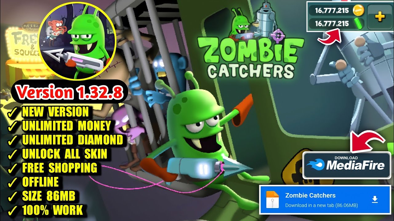 Descargar Zombie Catchers MOD 1.32 APK Gratis para Android
