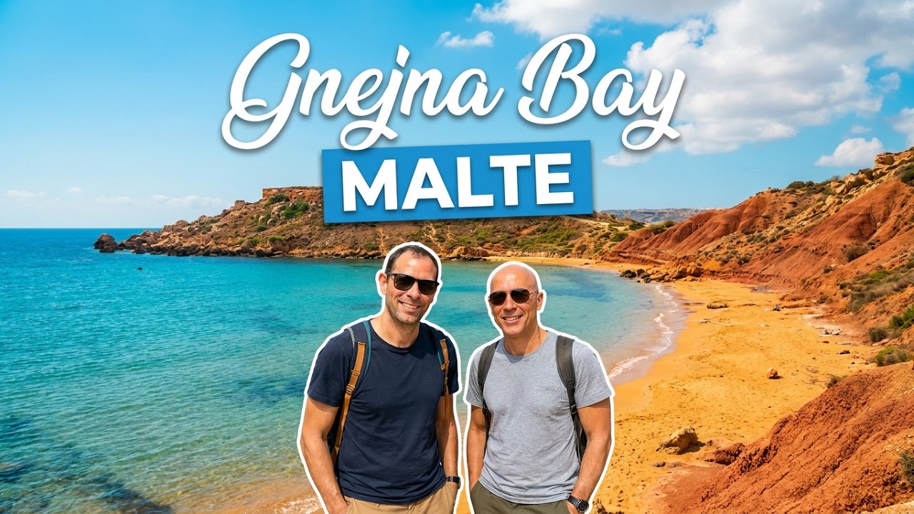 Malte Gnejna Bay beach très belle plage guide de voyage - YouTube