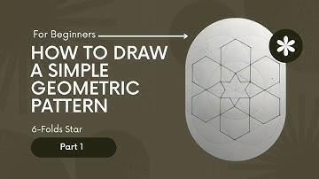 Pattern #01| Islamic Art| 6 fold star | Geometric design for Beginners-Part 1 | Islamic geometry