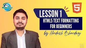 Lesson 1: HTML Text Formatting (Typography) for Beginners in Hindi #HTMLTutorial #htmlforbeginners