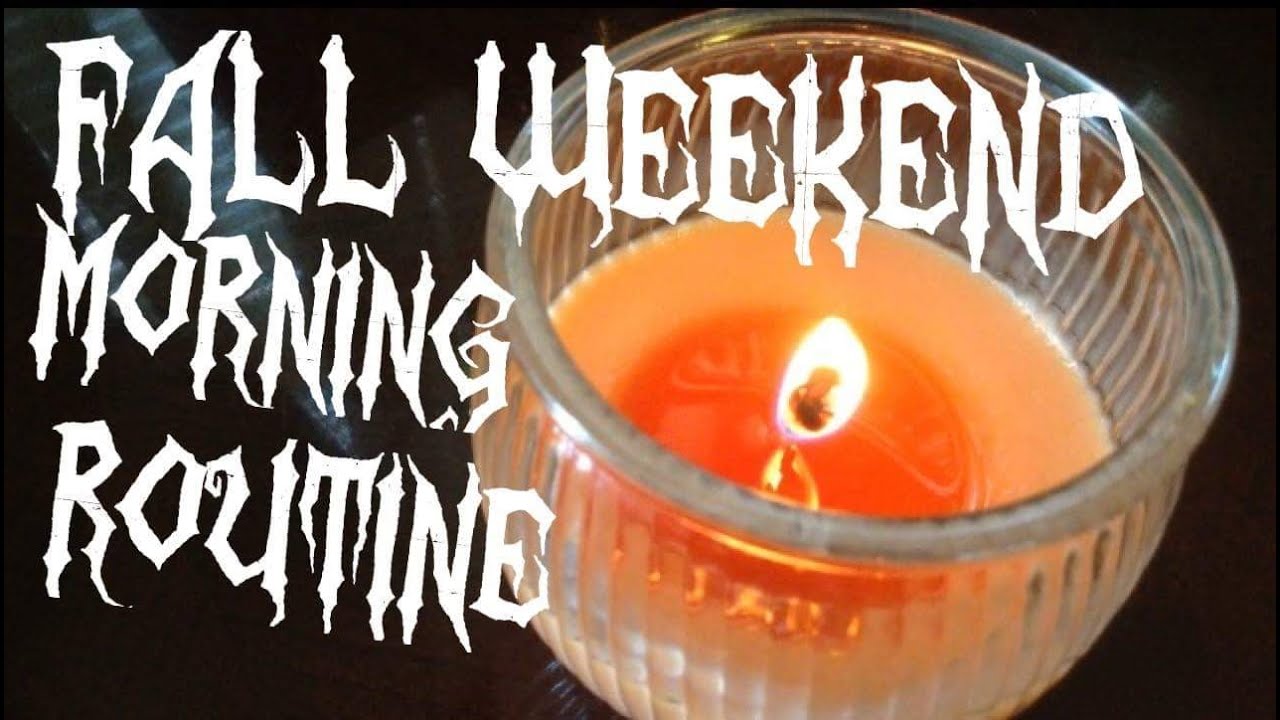 Fall weekend morning routine