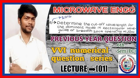 LECTURE ➡[01] | microwave previous year question sbte | microwave 6th sem sbte | sbte bihar
