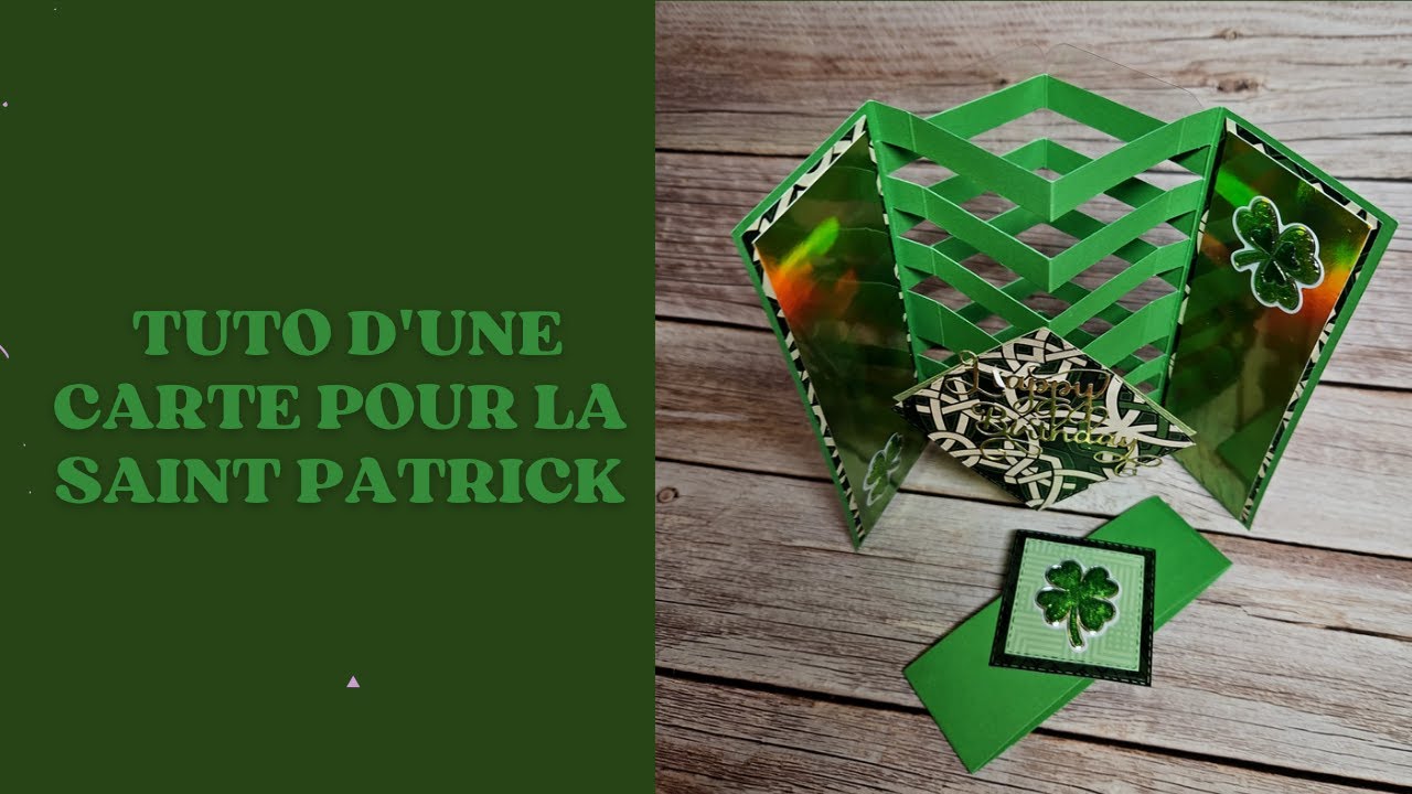 Tuto d'une carte 3 D pour la saint patrick - YouTube