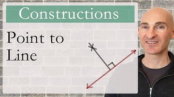 Constructing Perpendicular from Point to Line (Geometry)