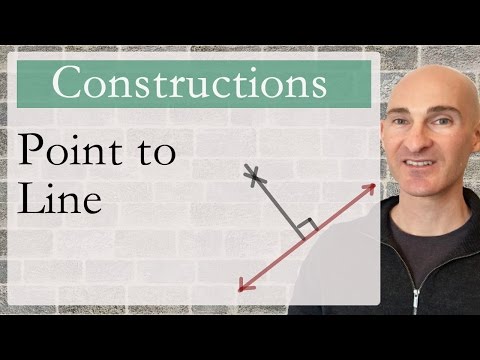 Constructing Perpendicular from Point to Line (Geometry)