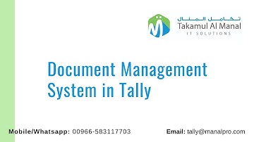 Document Management System in Tally