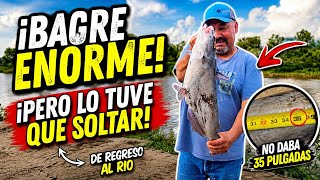 **🎣 **¡Saqué un BAGRE GIGANTE... pero tuve que regresarlo al río! 😱🐟 | Pesca con final inesperado**