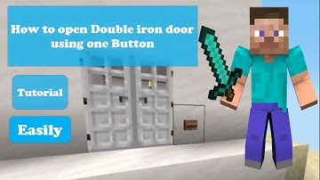 How To Open Double Iron Door Using One Button | Tutorial | Easily | Foxzy Boy